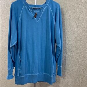 Blue Sweater with Pockets